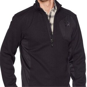 Spyder Mens Bandit 1/2 Zip Fleece‎ Sweater Black